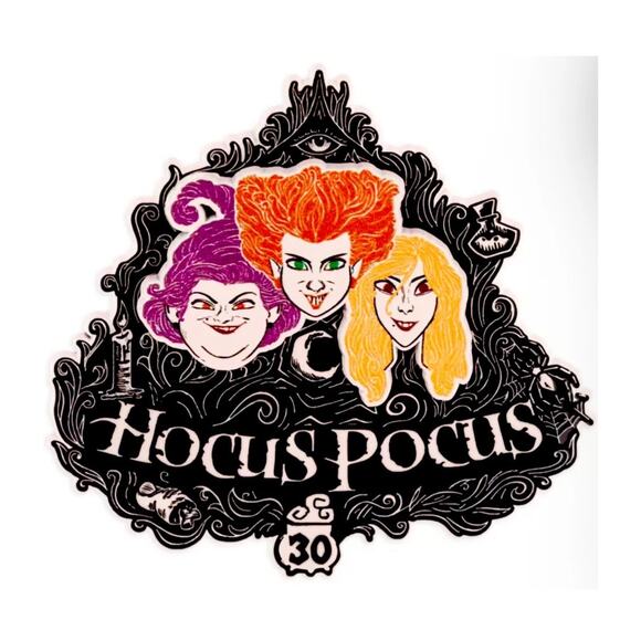 Disney Hocus Pocus 30th Anniversary 3 Sisters Jumbo Pin Limited Release Sealed - Picture 2 of 5